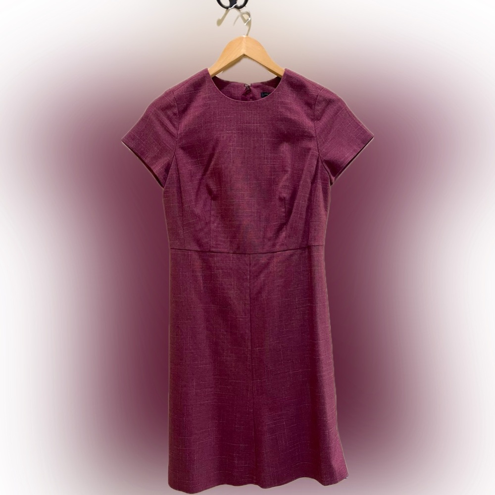 Ann Taylor - Maroon Dress - Short Sleeves - Size 2 Petite